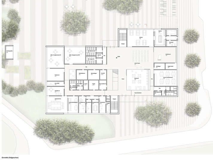 3. Preis Wettbewerb Neubau Grundschule Brockhagen/ Gemeinde Steinhagen/ Westf.