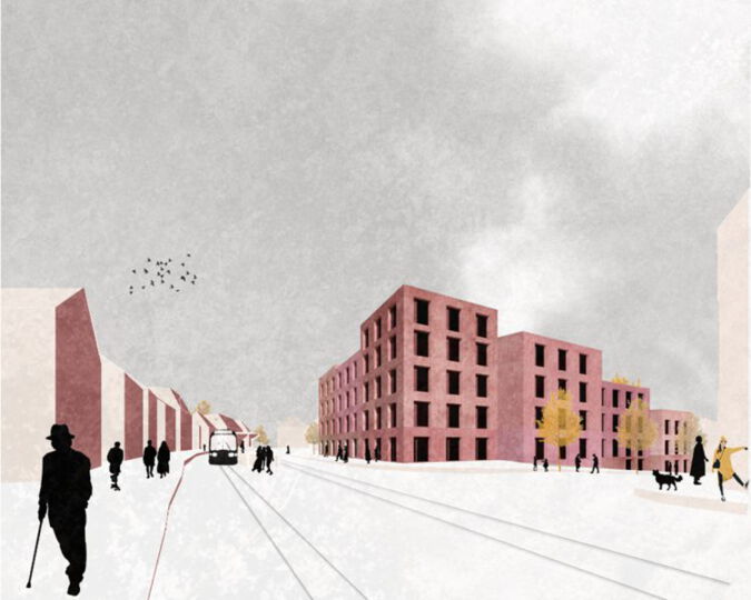 Studie Wohn- und Geschäftshaus Bielefeld
