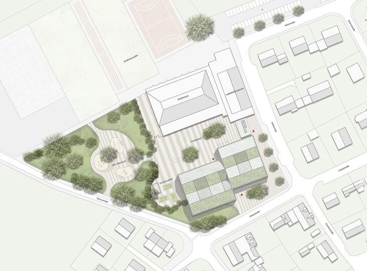 3. Preis Wettbewerb Neubau Grundschule Brockhagen/ Gemeinde Steinhagen/ Westf.